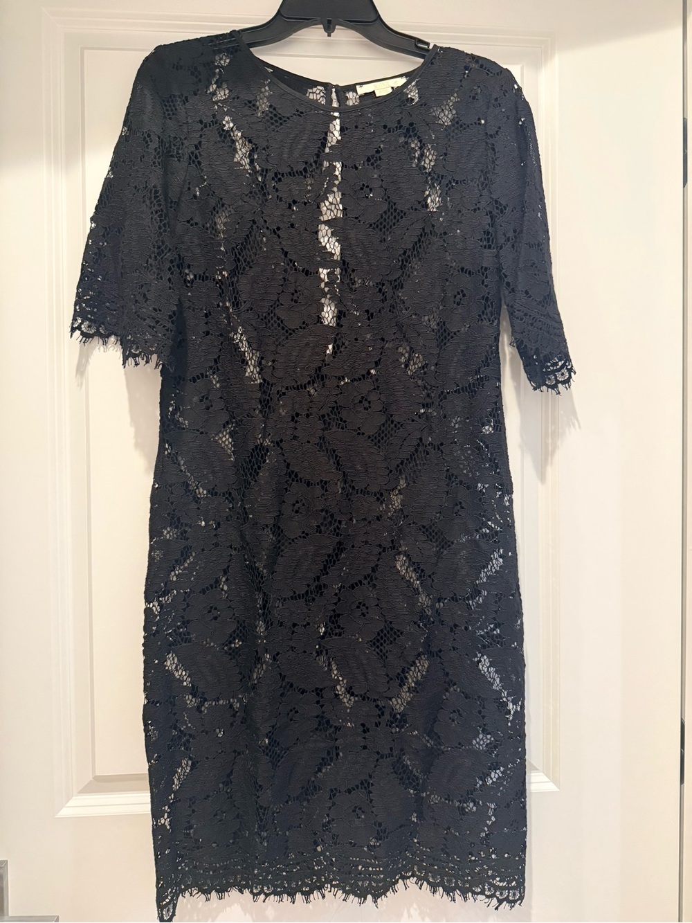 Seventy Black Lace Midi Dress